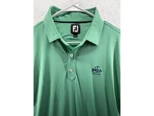 Footjoy FJ Performance Golf Polo PGA of America Mens Large Green